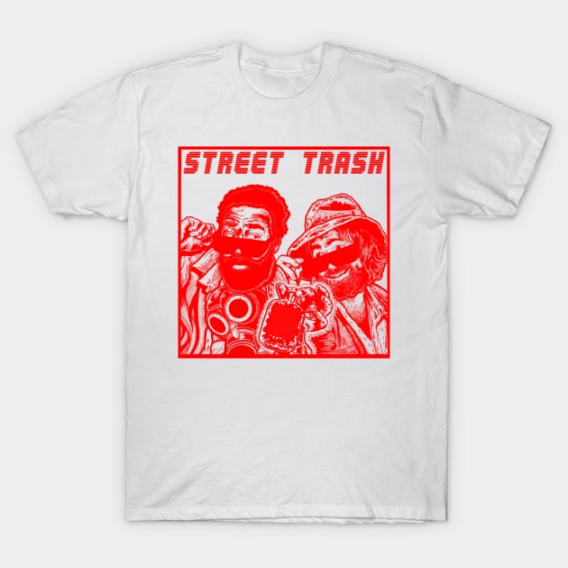 Street Trash RED T-Shirt by BludBros